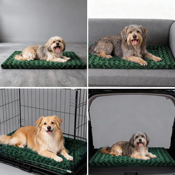 Dog Bed Mat - Dog Crate Pad - Reversible Dog Mat for Pet Comfort - Soft Bed Pads with Dual-Sided Design for All Seasons - Durable, Machine Washable Mat for Crates, Travel, and Home - Image 7