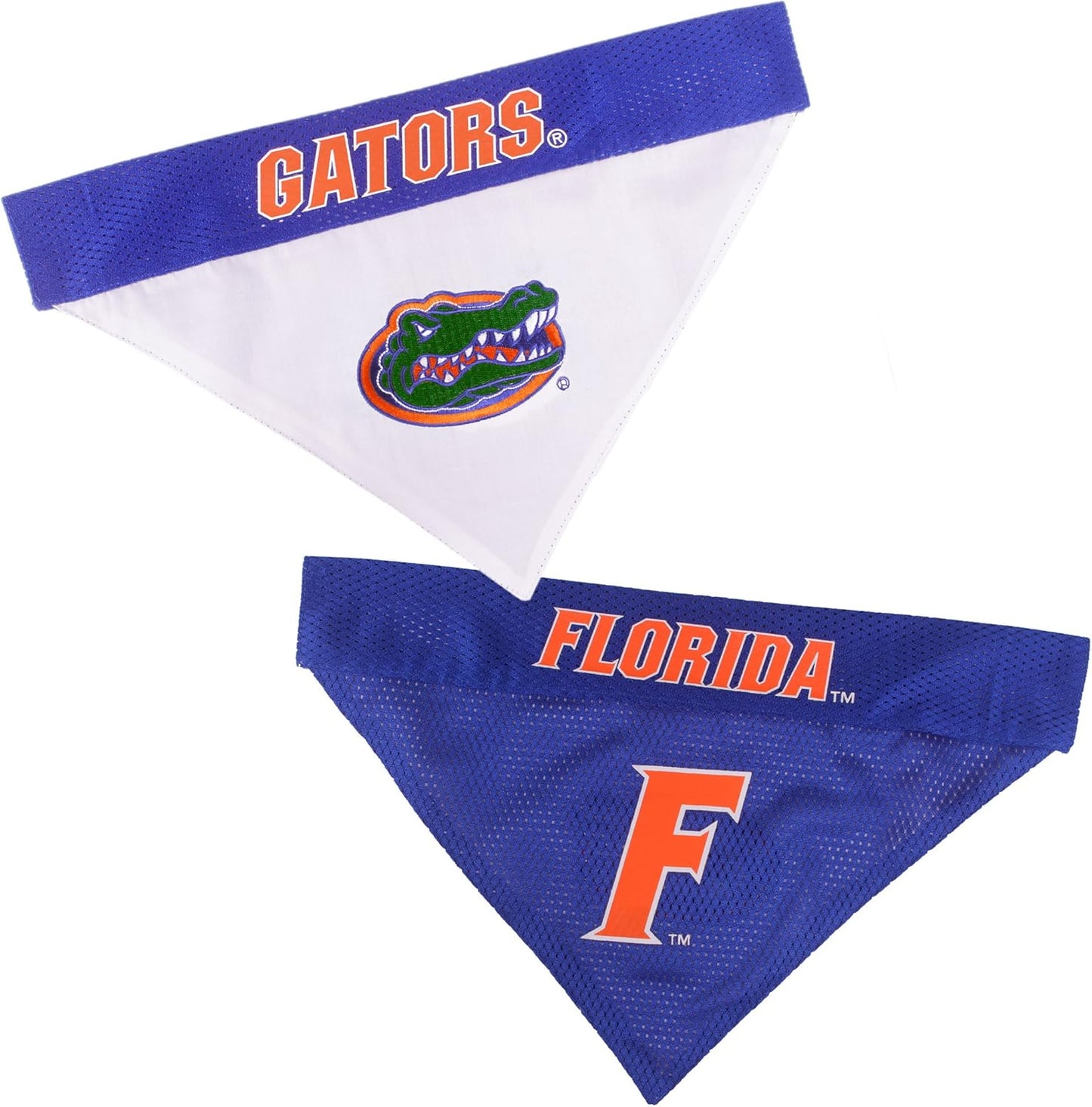 Pets First Collegiate Pet Accessories, Reversible Bandana, Florida Gators, Large/X-Large