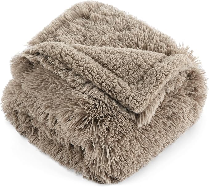 Bedsure Waterproof Dog Blanket for Small Dogs Cats Fluffy Faux Fur, 30x40 | Plush Fuzzy Reversible Pet Blankets for Couch and Dog Bed, Soft Calming Throw Cat Puppy Blanket Washable, Dog Gift, Brown - Image 9