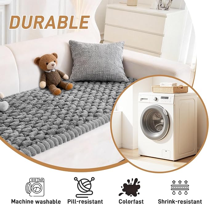 Plush Couch Cover for Dogs Non Slip Pet Sofa Protector, Ultra Soft Washable Couch Cover for Pets, Anti-Slip Backing Furniture Protector for Cats & Dogs, Fits Standard & L-Shape Sofas (3 Sizes) - Image 7