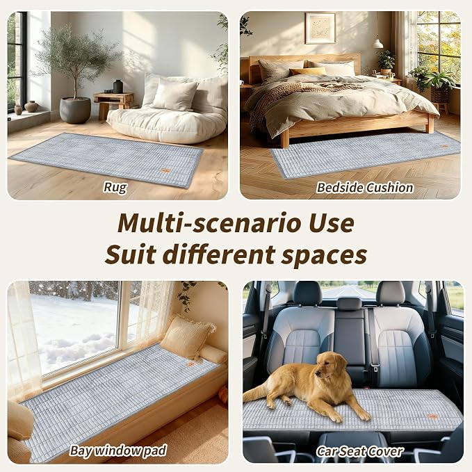 Couch Covers for Dogs, Velvet Dog Couch Cover, Pet Couchs Covers for 3-Seater, Couchs Protector for Dogs, Sofa Cover for Pets Washable(1PC, Light Grey, 27.6"×82.7", 3-Seater) - Image 7