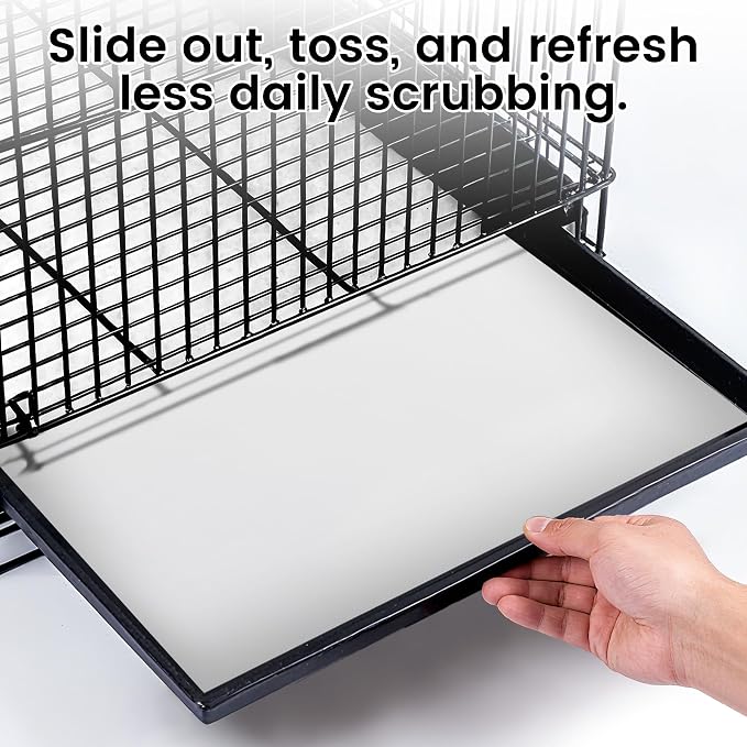 23.6x16.9in Bird Cage Liners - 200 Sheets Pre-cut Disposable Cage Tray Liners, High Absorbent Non-Woven Pads for Parrots, Cockatiels and Small Animals - Image 7