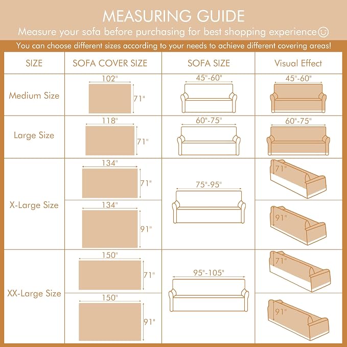 Couch Cover for 2-3 Cushion Couch Sofa Pet Friendly, Boho Sectional L Shaped Sofa Cover Washable for Dogs Cats Kids, Leather Furniture Protector Slipcover Decor for Living Room, 71"x118" - Image 8