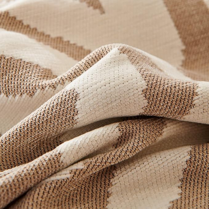 VClife Boho Couch Cover Non Slip Sofa Slipcover for Dog, Washable Throw Covers for Couches, Washable Furniture Cover for Pet 3-Seaters Couch Covers with Tassel, Beige-White, 71"X134" - Image 9