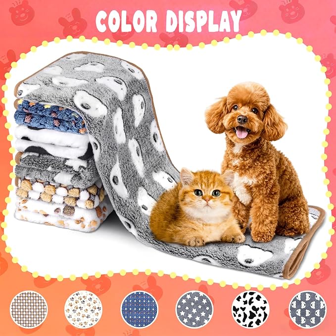 Eilyliafe 6 Pcs Guinea Pig Blankets Bedding Small Animal Cage Liners Sleep Mat Absorbent Reusable Pet Pee Bedding Pad Cover for Hamster Ferret Chinchilla Rabbit Hedgehog (30 x 42 Inch) - Image 7