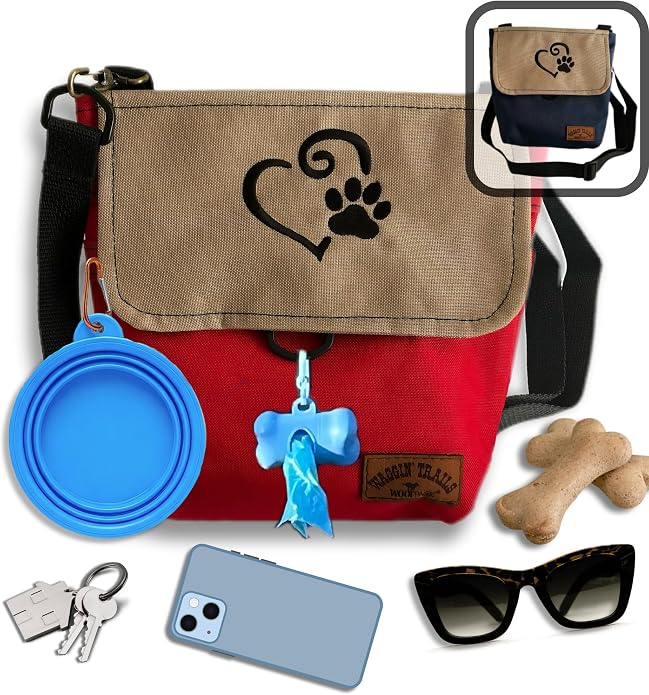 WoofPack Dog Walking Bag Hands-Free Crossbody/Fanny Pack with Odor-Control Poop Bag Holder & Storage for Essentials - Image 5