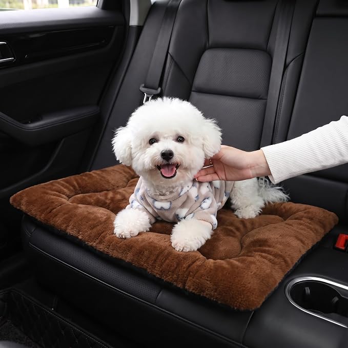 Dog Bed 24" for Metal Crate Pad, Washable Kennel Mat for Small Puppy & Cats | Soft faux rabbit fur, non-slip,machine wash/dry, plush cushioning, for crates, floors & travel, multiple sizes for all breeds - Image 9