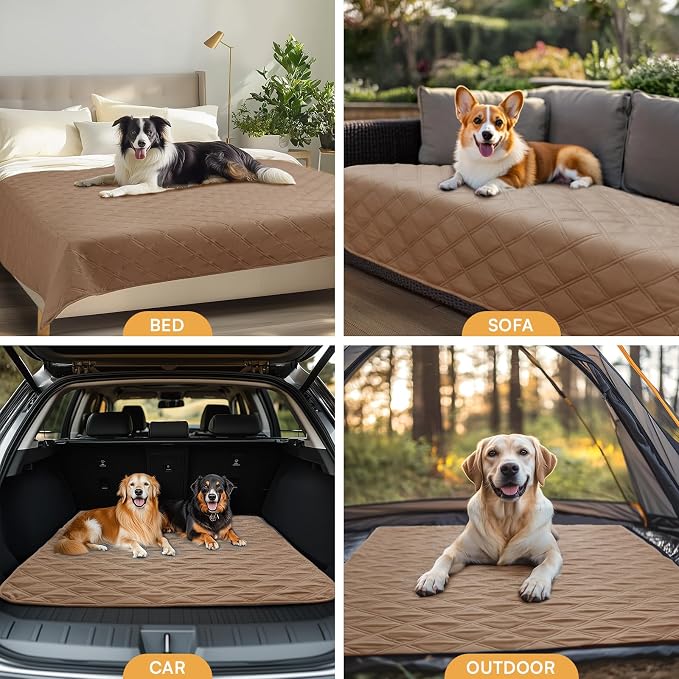 Luciphia Waterproof Couch Cover for Dogs, Non-Slip Pet Sofa Protector | Non-slip waterproof couch cover scratch-resistant machine washable protects sofa bed, Light Brown, 30" x 70" - Image 7