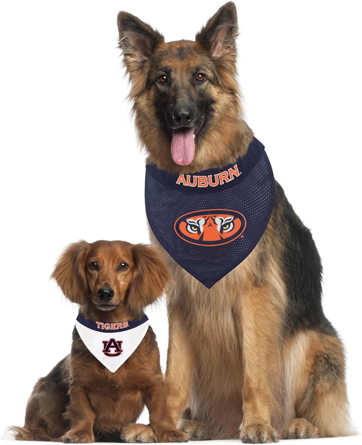 Pets First Collegiate Pet Accessories, Reversible Bandana, Auburn Tigers, Large/X-Large