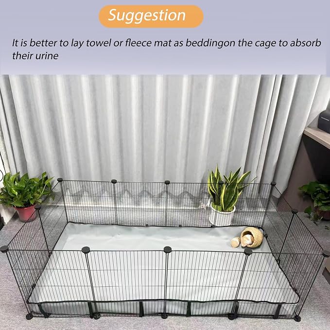 DZWLKJ Guinea Pig Cage Liner, Waterproof and Washable Base, 28"X56", Suitable for Rabbits, Bunny, Chinchillas, Hedgehog, Ferrets and Other Small Animals - Image 8