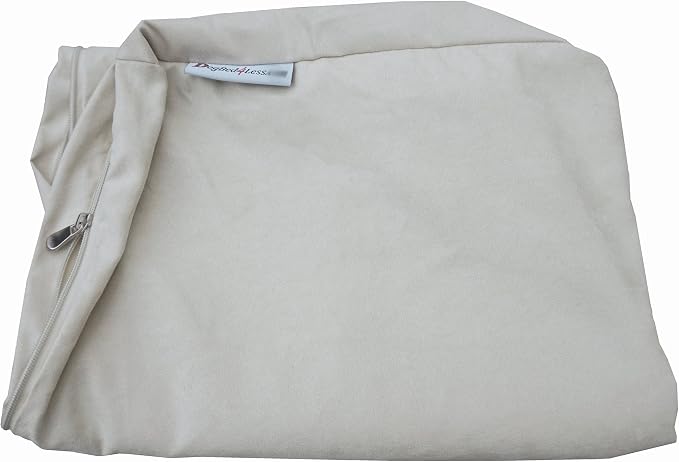 Dogbed4less Orthopedic Memory Foam Dog Bed for Large Dog, Waterproof Liner and Durable Pet Bed Cover, Gel Cooling XXL 55X37X4 Pad, Micro Suede in Khaki - Image 8