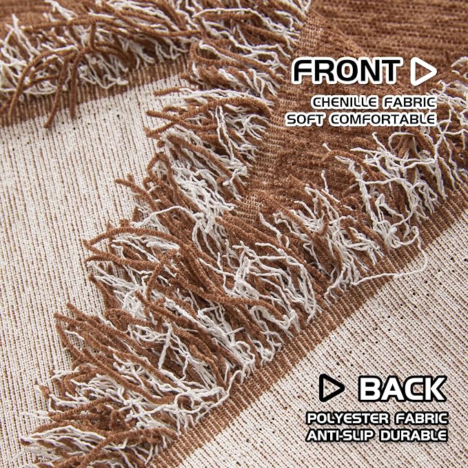 MEETSKY Couch Cover for Pets Sofa Cover for 3 Cushion Couch Sofa Oversized Sofa Slipcovers Sectional Sofa Covers Washable, Sofa Throw Couch for Dogs Couch Protector, 91"x 150",Camel - Image 6
