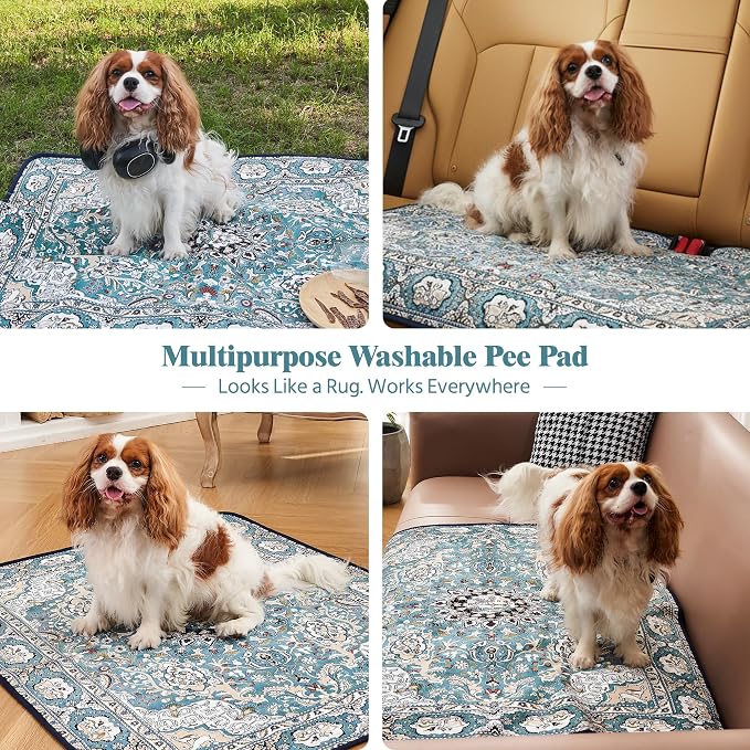 Qeils Washable Pee Pads for Dogs, Reusable Puppy Pads 48"x 48" 2 Pack | Leak-Proof, Super Absorbent Potty Training Pads With Non-Slip Backing For Crates, Floor, Playpen, Whelping & Furniture - Image 7