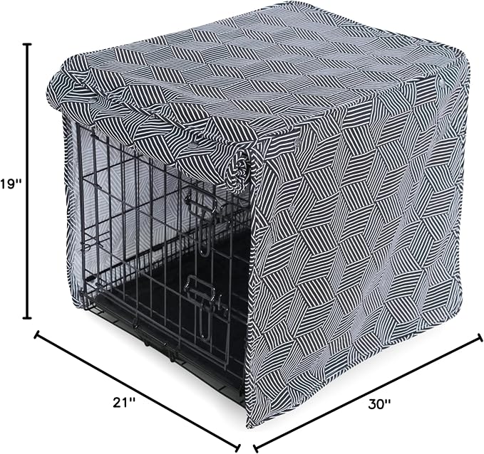 Molly Mutt Rough Gem Dog Crate Cover, 100% Cotton Canvas Cover with 2 Roll-Up Panels, Ideal for Dog or Cat Crate, Durable, Washable, and Free of Harmful Chemicals, 30" x 19" x 21" - Image 8