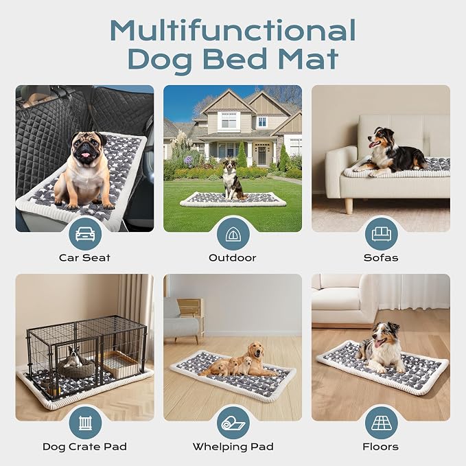 Backseat Dog Bed Mat for Car, Dog Blanket for Car (53" x 24") | Pet Car Blanket Soft and Comfortable, Upgraded Bottom Non-Slip, Washable Travel Pet Mat for Cars Trucks and SUVs - Image 8