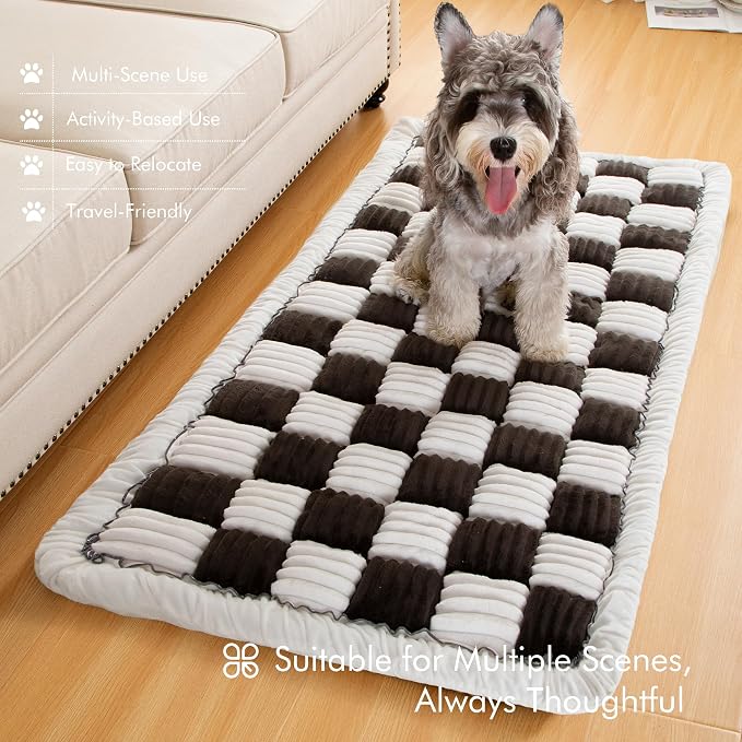 Couch Cover for Sofa, Sectional Couch Cover for Dogs, Sofa Cover Washable, Cushion Cover Blanket Pad Bed Mat for Pets, Fleece Furniture Protector, Black, 27.6x59in - Image 8