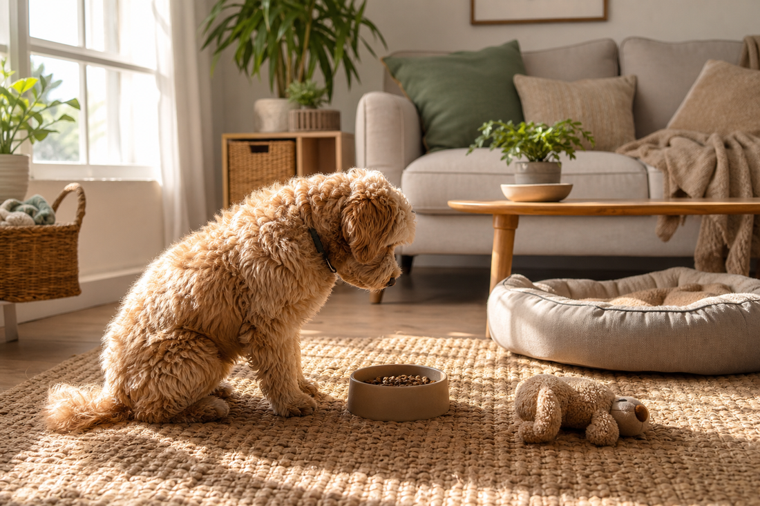 Unbranded orderly inspection setup featuring home routines for pet owners