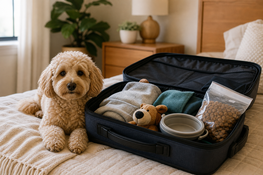 Unbranded organized spatial layout featuring practical pet travel