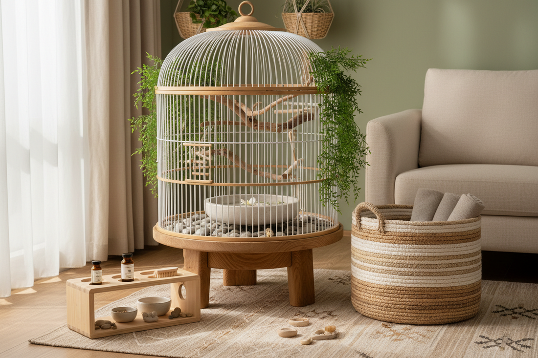 Pet Storage Organization Method Series 2: Bird Habitat Layout