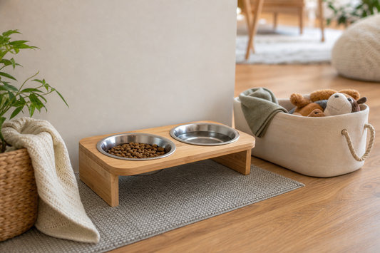 Unbranded practical sequence scene featuring practical feeding-area organization