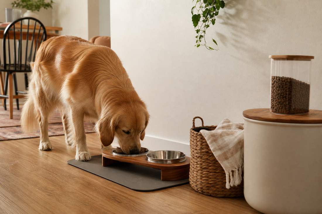 Unbranded practical sequence scene featuring practical feeding-area organization