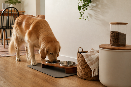 Unbranded practical sequence scene featuring practical feeding-area organization