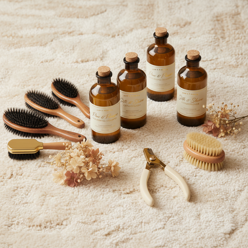 Premium dog grooming supplies and tools for professional pet care