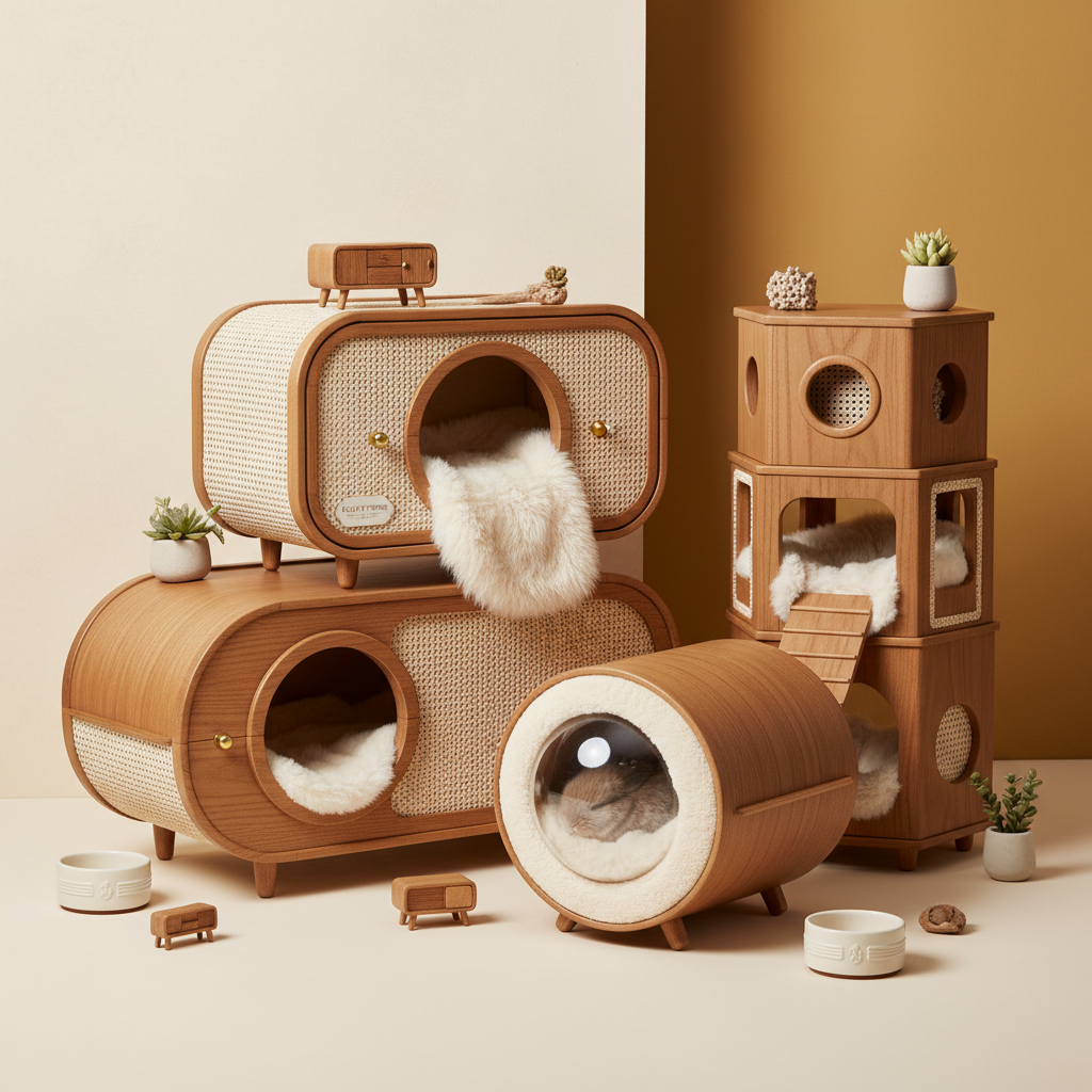 Pet houses and habitats for comfortable living spaces