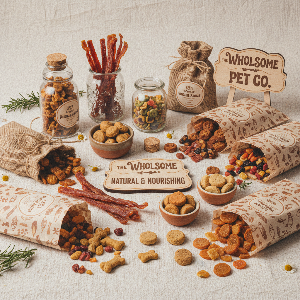 Healthy and delicious pet treats for dogs, cats, and birds