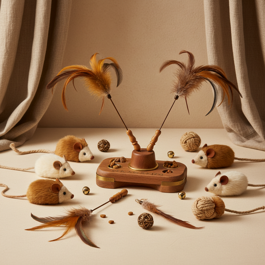 Interactive cat toys for feline entertainment and enrichment