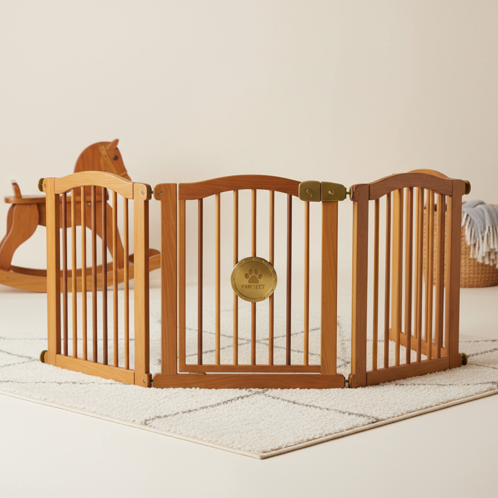 Pet safety gates and extensions for home protection