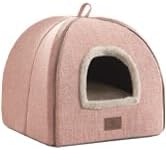 WINDRACING Cat Bed for Indoor Cats - Cat Cave Cat House Cats Tent with Removable Washable Cushioned Pillow, Soft and Self Kitten beds - Image 2
