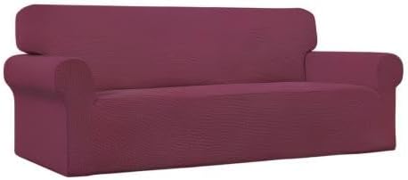 Easy-Going Stretch Couch Covers for Sofa Washable Large ASH Rose | 1-Piece Sofa Covers for 3 Cushion Couch Furniture Protector Couch Slipcover Soft with Bottom for Kids Pets - Image 9