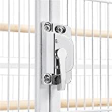 54" Large Wrought Iron Breeding Flight Canary Parakeet Cockatiel Lovebird Finch Cage Side Nesting Doors with Removable Rolling Stand - Image 8
