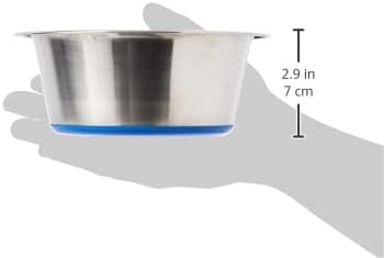 Classic Pet Products Non-Slip Stainless Steel Dish (900 ml - 170 mm, 6.5 inch Diameter Dog Bowl) - Image 2