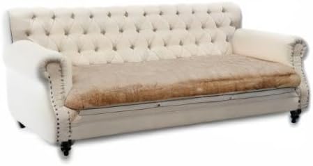 Dogs/Cats Bed Mats, Dog Pad Washable Removable Couch Cover with Anti-Slip Back, Plush Long Fur Mat, Perfect for Small, Medium and Large Dogs.(Light Brown-Bubble, 30"x70") - Image 8