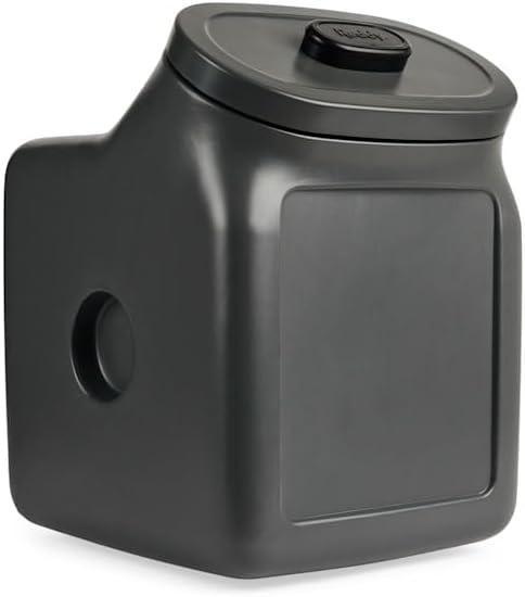 Reddy by Petco Black Airtight Food Storage Container for Dogs Large 50 lbs. - Image 2