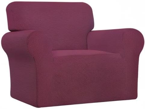 Easy-Going Stretch Oversized Chair Slipcover with Arm Washable ASH Rose | 1-Piece Large chair covers armchair Furniture Protector for Living Room chair and a half cover Soft For Kids, Pet. - Image 9