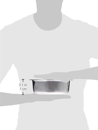 PetFusion Premium 304 Food Grade Stainless Steel Dog & Cat Bowls. Cat Bowls Shallow & Wide for Relief of Whisker Fatigue, 56-Ounce, Stainless - Image 3