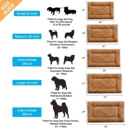 Dog Crate Pad Washable Dog Bed for Crate Medium Cozy Mat 36-Inch Camel | Ultra Soft Kennel Pad,Anti-Slip Bottom,Fits for Most Metal Crates,Comfortable Sleeping Pet Mat - Image 2