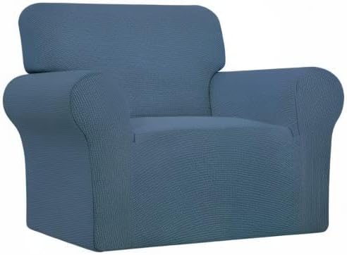 Easy-Going Stretch Oversized Chair Slipcover with Arm Washable Bluestone | 1-Piece Large chair covers armchair Furniture Protector for Living Room chair and a half cover Soft For Kids, Pet. - Image 8