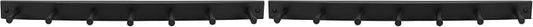 Spectrum Diversified Wood Hook Rack, 7 Peg, Black (Pack of 2) by Spectrum