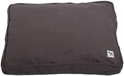 Molly Mutt Sheepy Wool-Filled Crate Pad, GOTS-Certified 100% Organic Cotton Canvas Cover with Soft 100% Natural Wool Insert, Ideal for Dog Bed or Kennel, I'm a Realist, 54" x 37" x 2.5" by MollyMutt