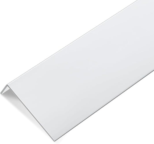 Sasylvia 1 Pcs Wall Corner Protector Guards, Avoid Scratching Scuffs, Vinyl Corner Trim Molding, Ease Install & Cleaning for Door Countertop Furniture Cabinet Protection (1 x 3 x 48 Inches,White) by Sasylvia