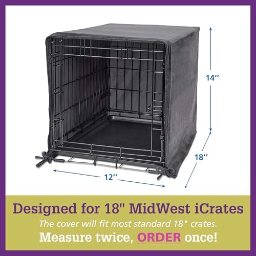Pet Dreams Dog Crate Cover & Mat- Breathable Non-Toxic Kennel Topper for Single-Door Crates, Fits iCrate Dog Cages 18, 24, 30, 36, 42, 48 Inches (Pink, X-Small, 18“) - Image 5