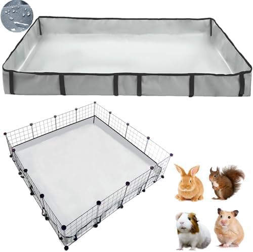 DZWLKJ Guinea Pig Cage Liner Tarp Bottom Waterproof and Washable Base Also for Rabbits, Bunny, Chinchesillas, Hedgehog, Ferrets and Other Small Animals(36x60 inches) by DZWLKJ