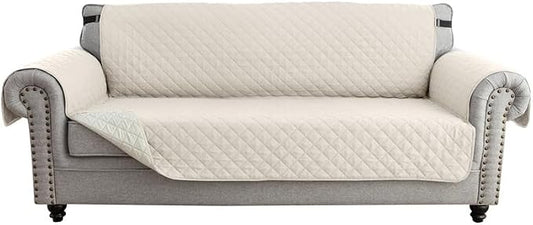 TOPCHANCES Sofa Slipcover L Shape 3pcs Reversible Sofa Cover Sectional Couch Cover 3 Seater Chaise Slip Cover with Elastic Straps for Kids Dogs Cats Pet Furniture Protector Cover by TOPCHANCES