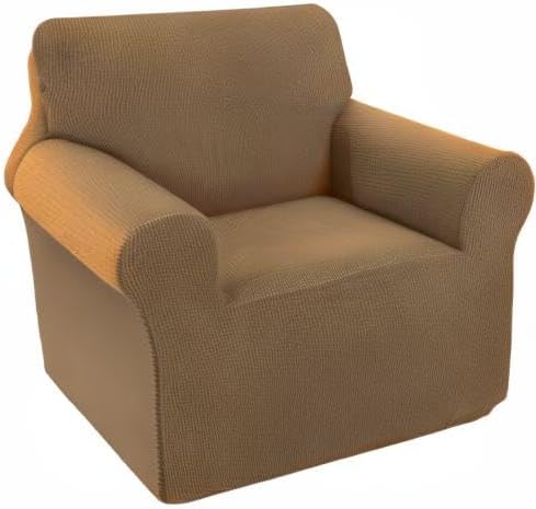 U-NICE HOME Stretch Recliner Chair Cover Armchair Slipcover, Brown | Furniture Protector, 1-Piece Chair cover, Washable, Pet friendly, Polyester Spandex Jacquard fabric - Image 8