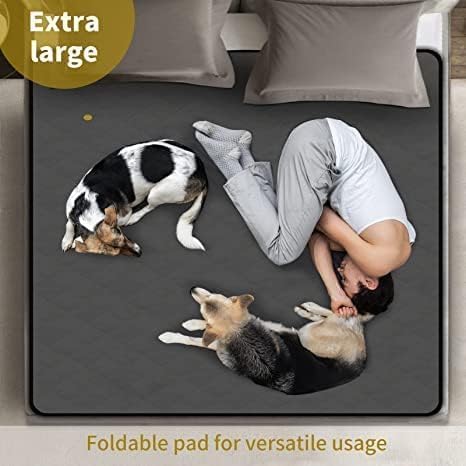 Washable Reusable Dog Pee Pads, 82"x102" Absorbent & Waterproof Puppy Training Pad for Crate, Playpen & Carpet, Large Potty Pads for Dogs, Cats & Small Pets - Image 2