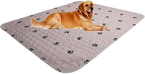 SincoPet Washable Dog Pee Pads with Puppy Grooming Gloves,Puppy Pads,Reusable Pet Training Pads,Large ,Waterproof Pet Pads for Dog Bed Mat,Super Absorbing Whelping Pads,24x36 Inch (Pack of 4) by SINCOPET